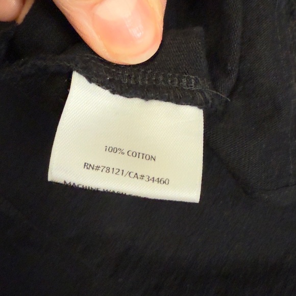 Eileen Fisher Cotton Knit Cardigan Black Jacket With Hidden Button Closure - Picture 10 of 11